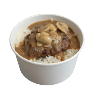 Salisbury Steak Rice Bowl